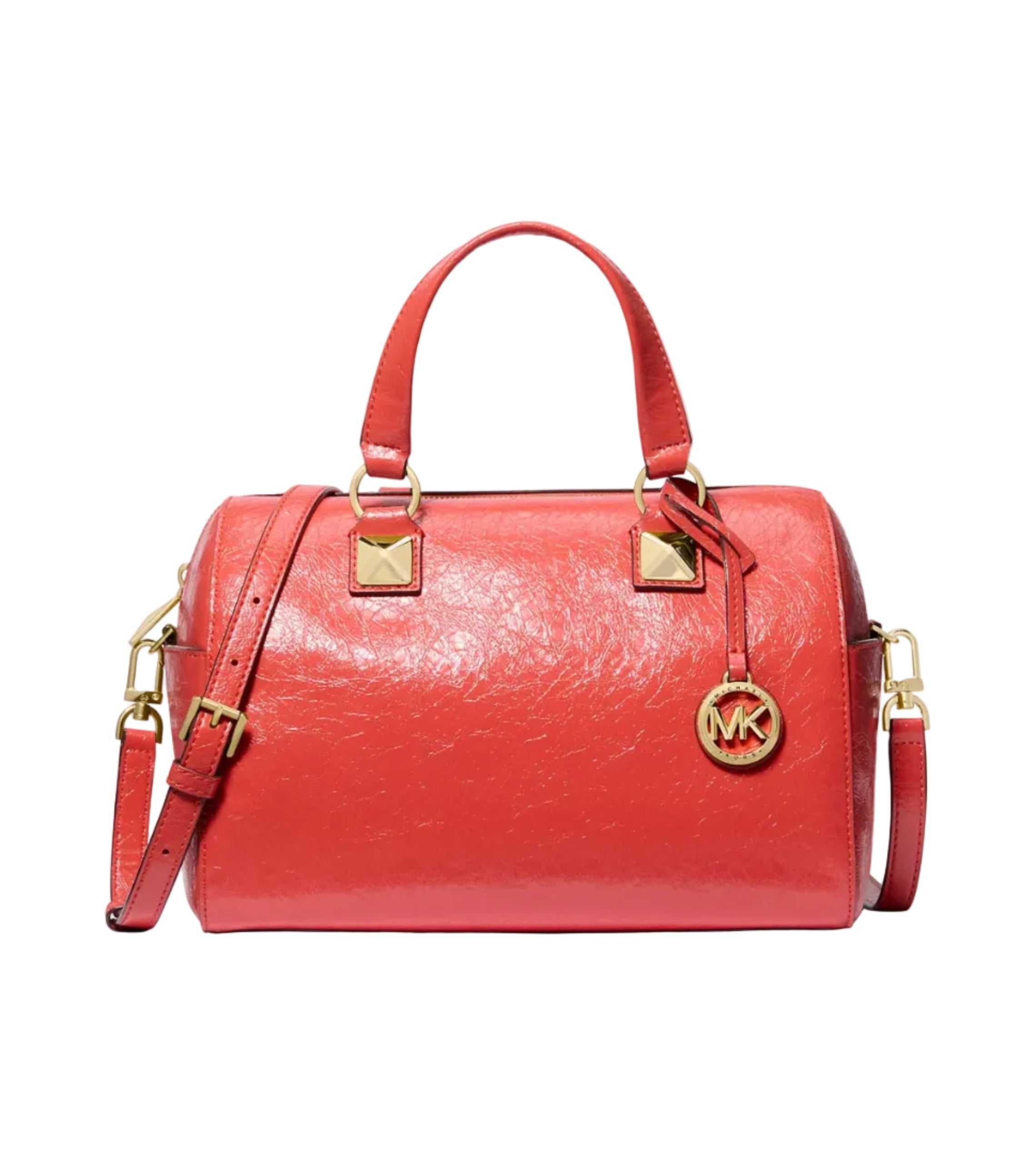 MK Grayson Small Duffle Satchel Burnt Sienna
