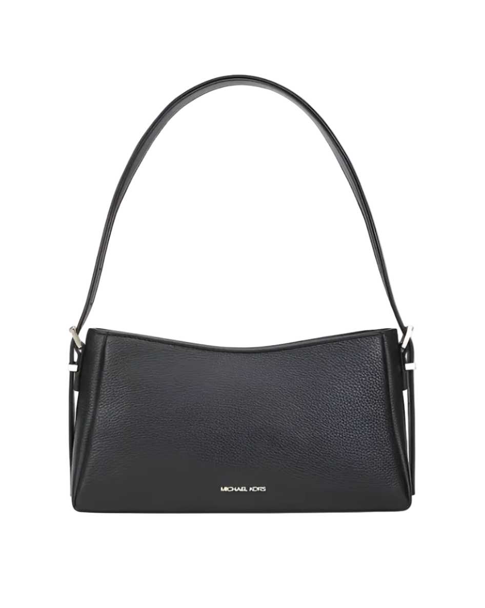 MK Moore Medium Leather Crossbody Black