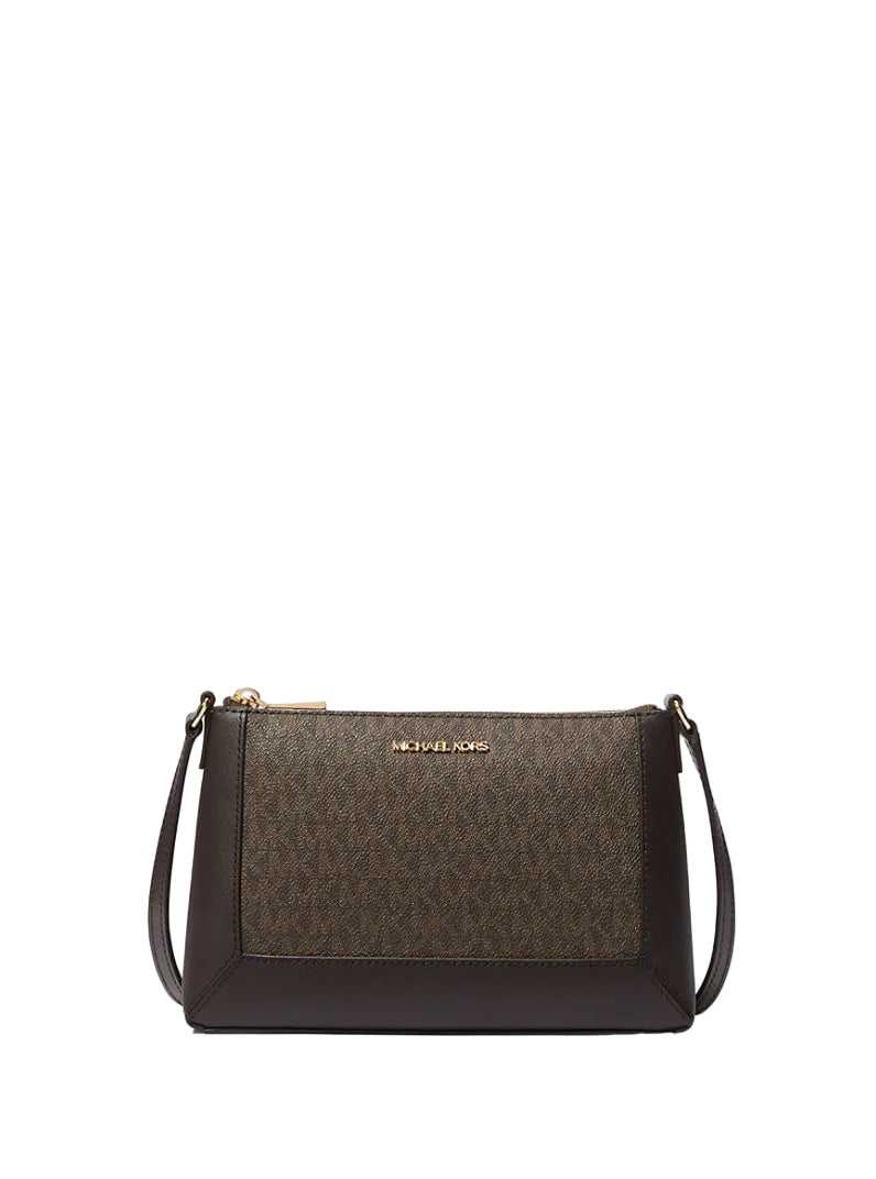 MK Small Monogram Crossbody Chocolate