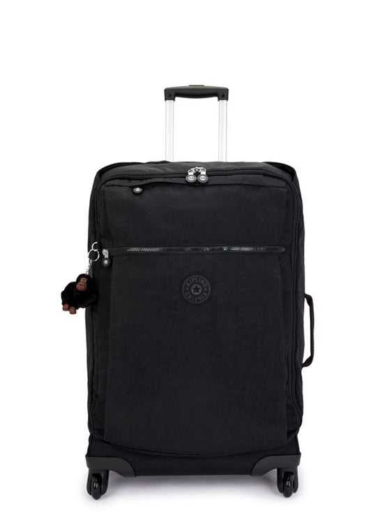Kipling Darcey Small Cabin Size Wheeled Duffle Black Tonal